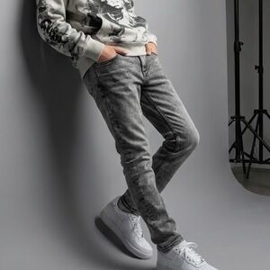 GAP Kids Grey Denim Stretch Skinny Jeans - size 14